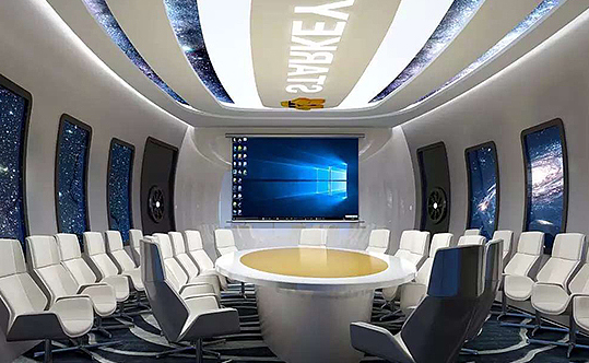 深圳罗岗太空元素风格办公室装修，充满想象力的效果图二